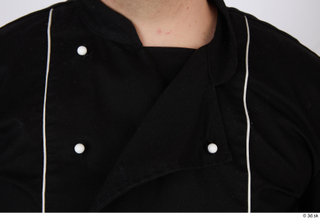 Clifford Doyle Chef A Pose details of shirt upper body…